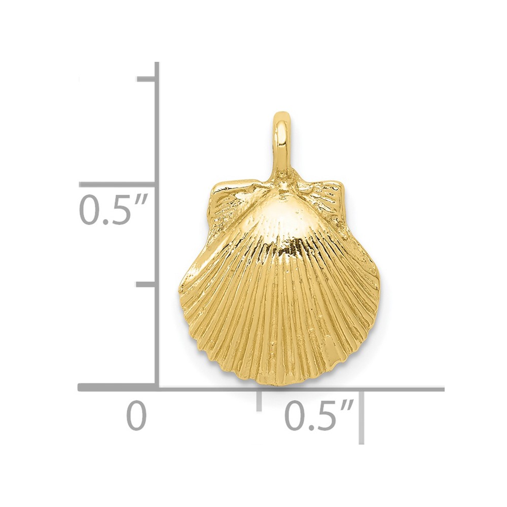 10k Seashell Pendant (10D2992)