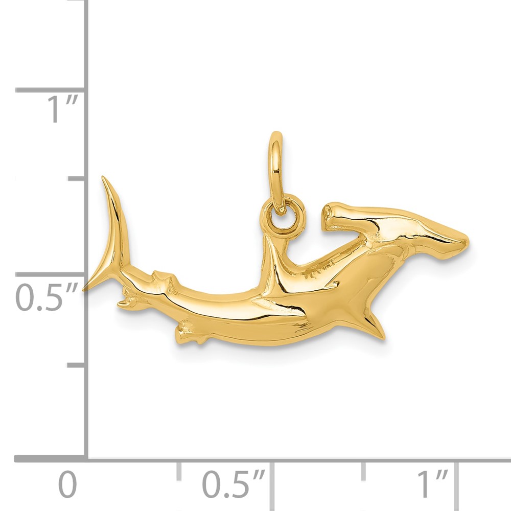 10k Hammerhead Shark Charm (10D3450)