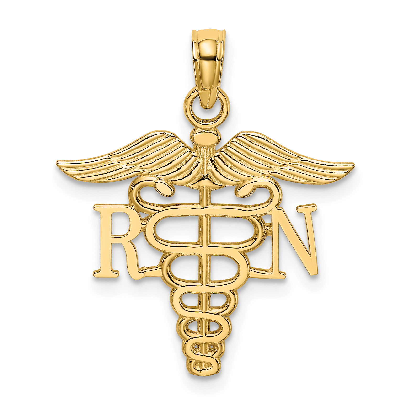 10K RN Caduceus Pendant (10D3483)