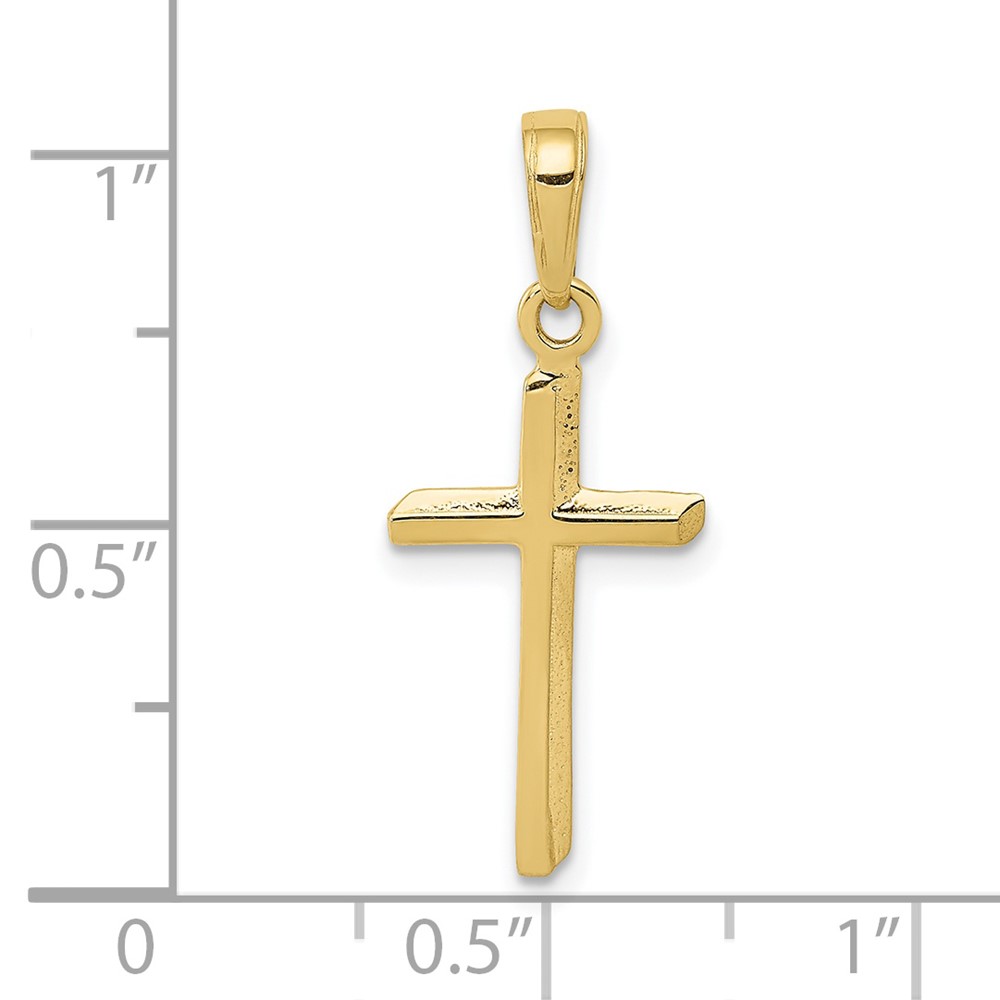10k Polished Cross Pendant (10D3489)