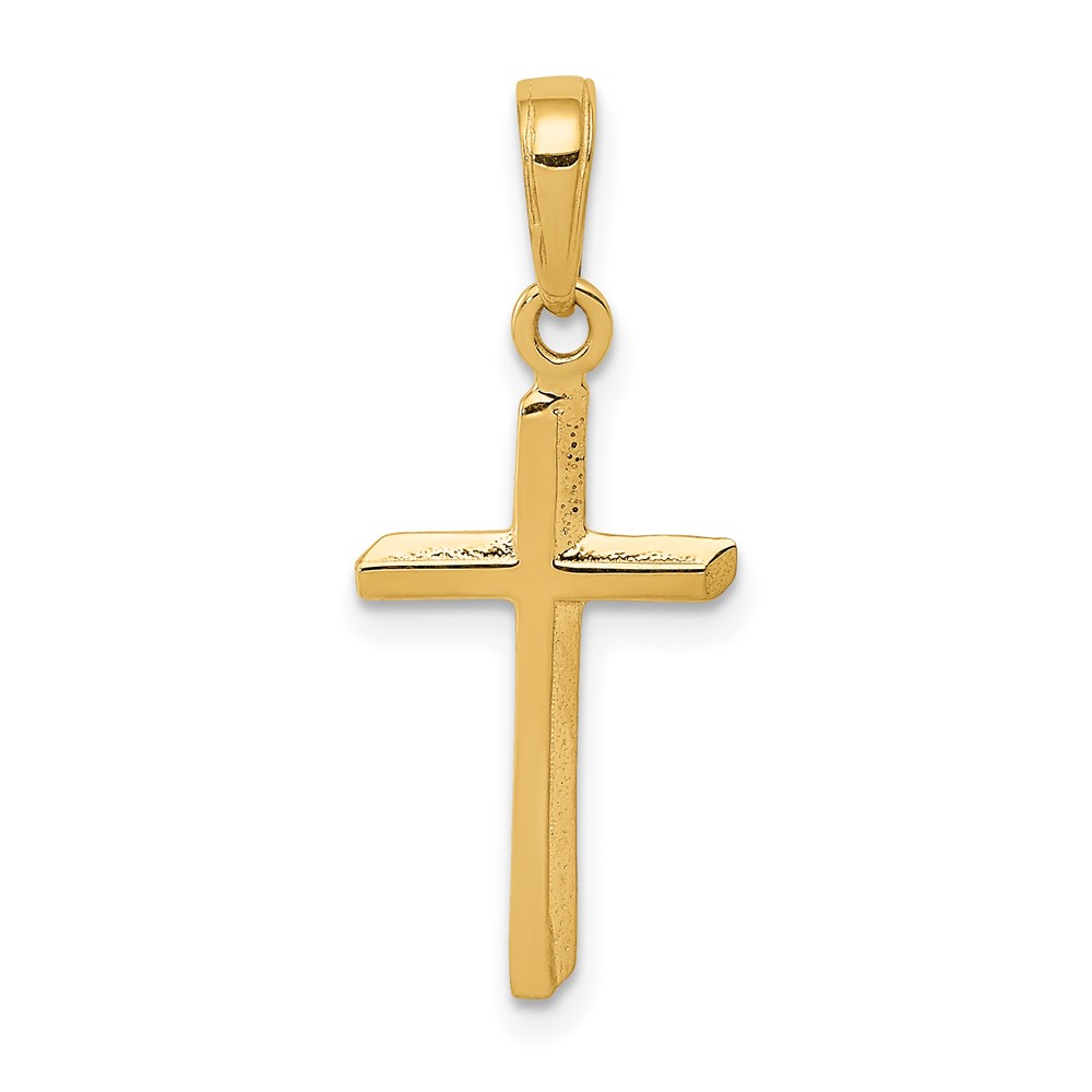 10k Polished Cross Pendant (10D3489)