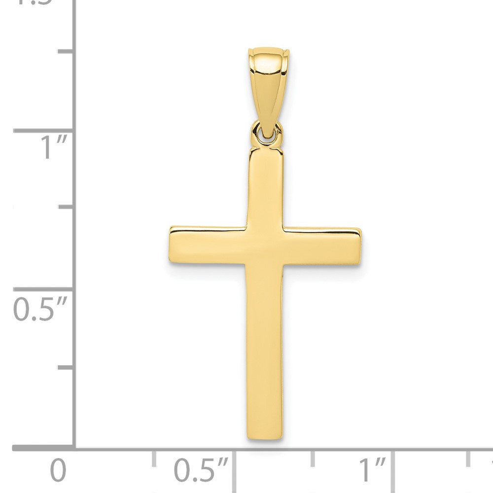 10k Polished Cross Pendant (10D3495)