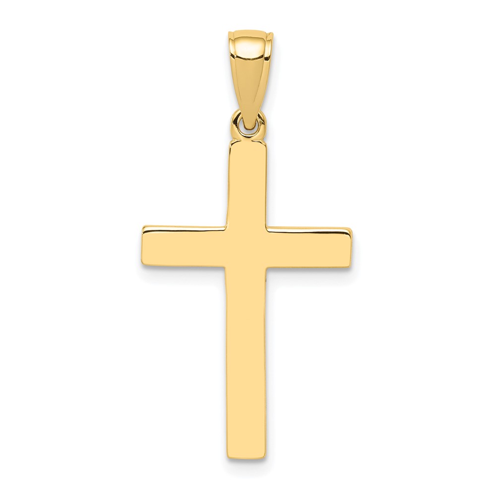 10k Polished Cross Pendant (10D3495)