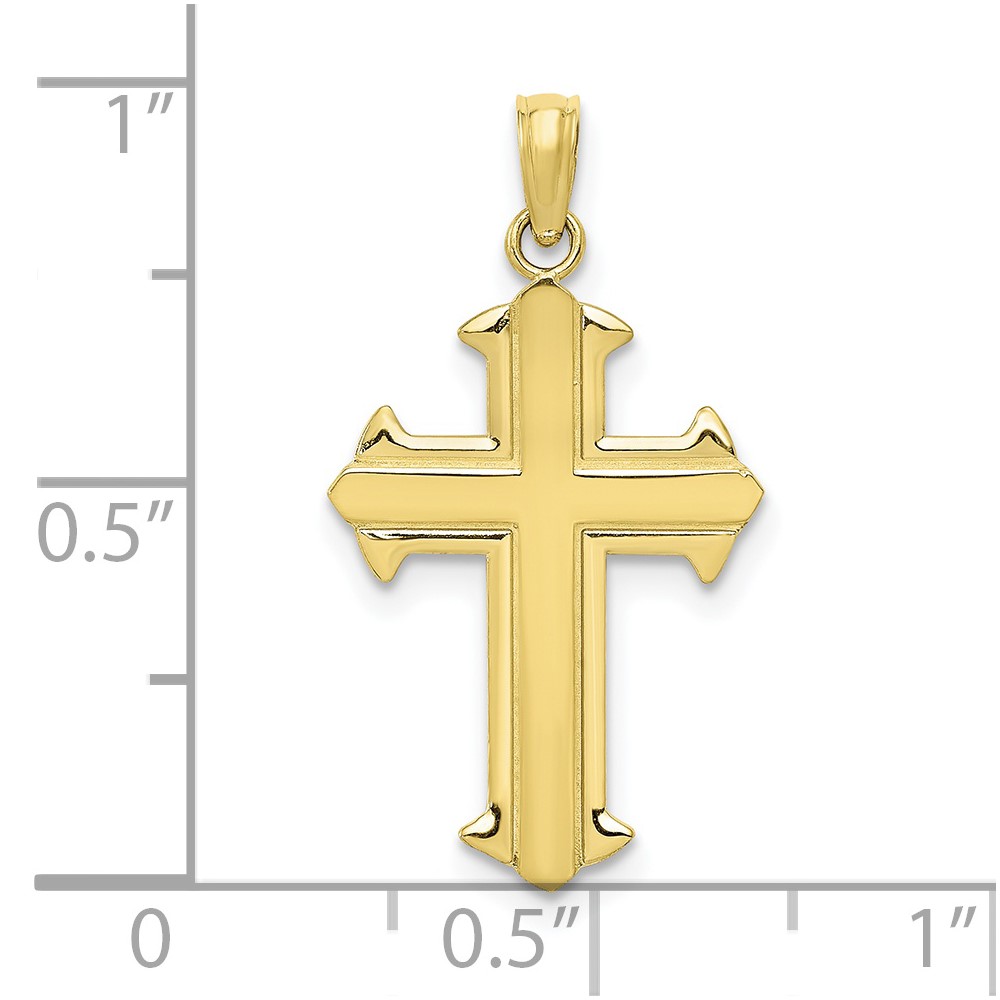 10k Polished Cross Pendant (10D3521)