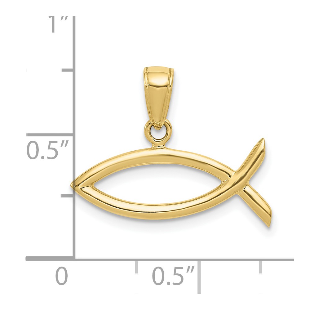 10K Ichthus Fish Pendant (10D3742)