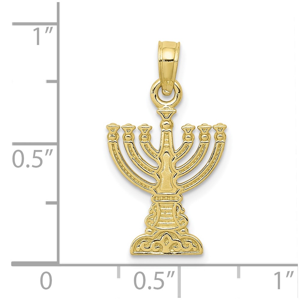 10K Menorah Pendant (10D3800)