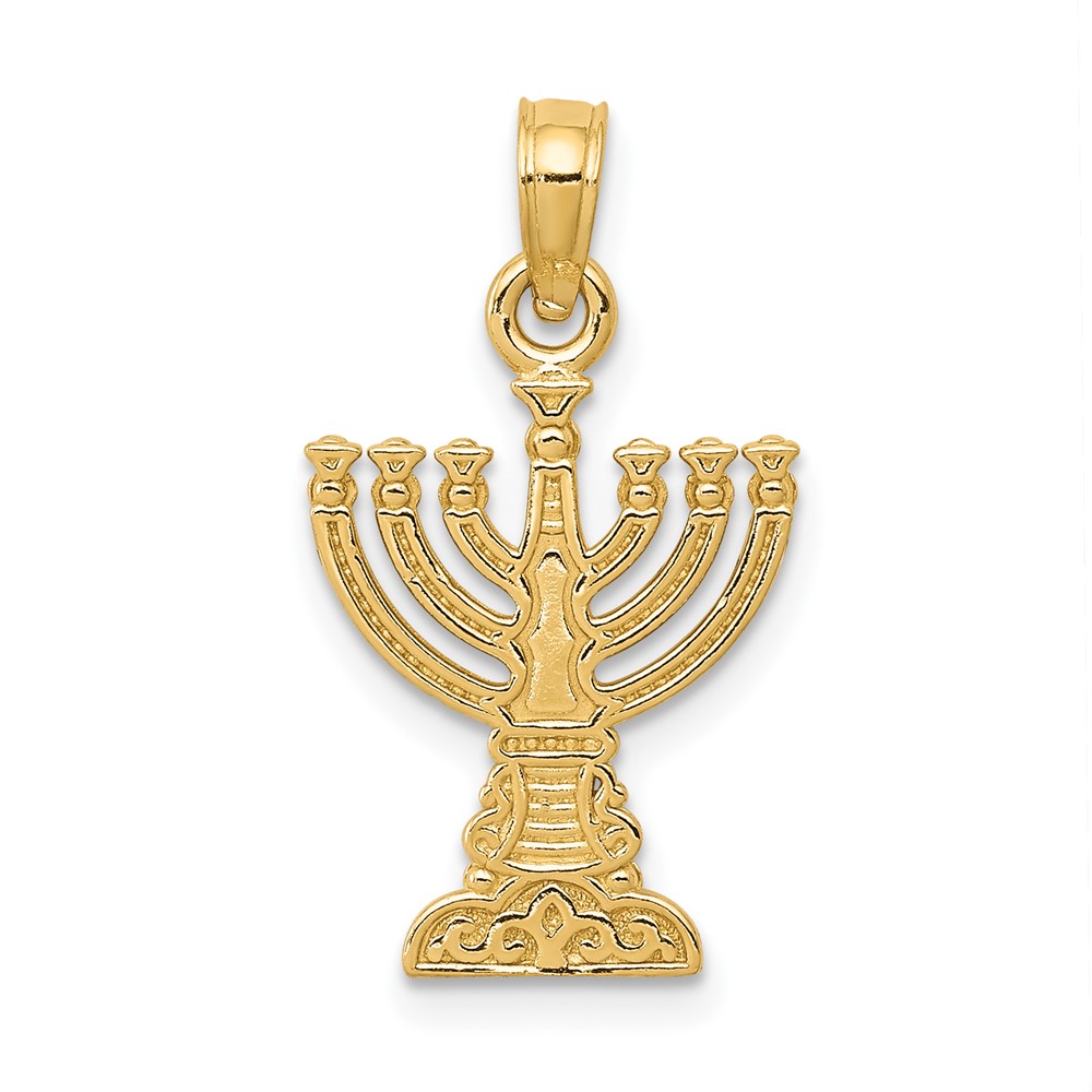 10K Menorah Pendant (10D3800)