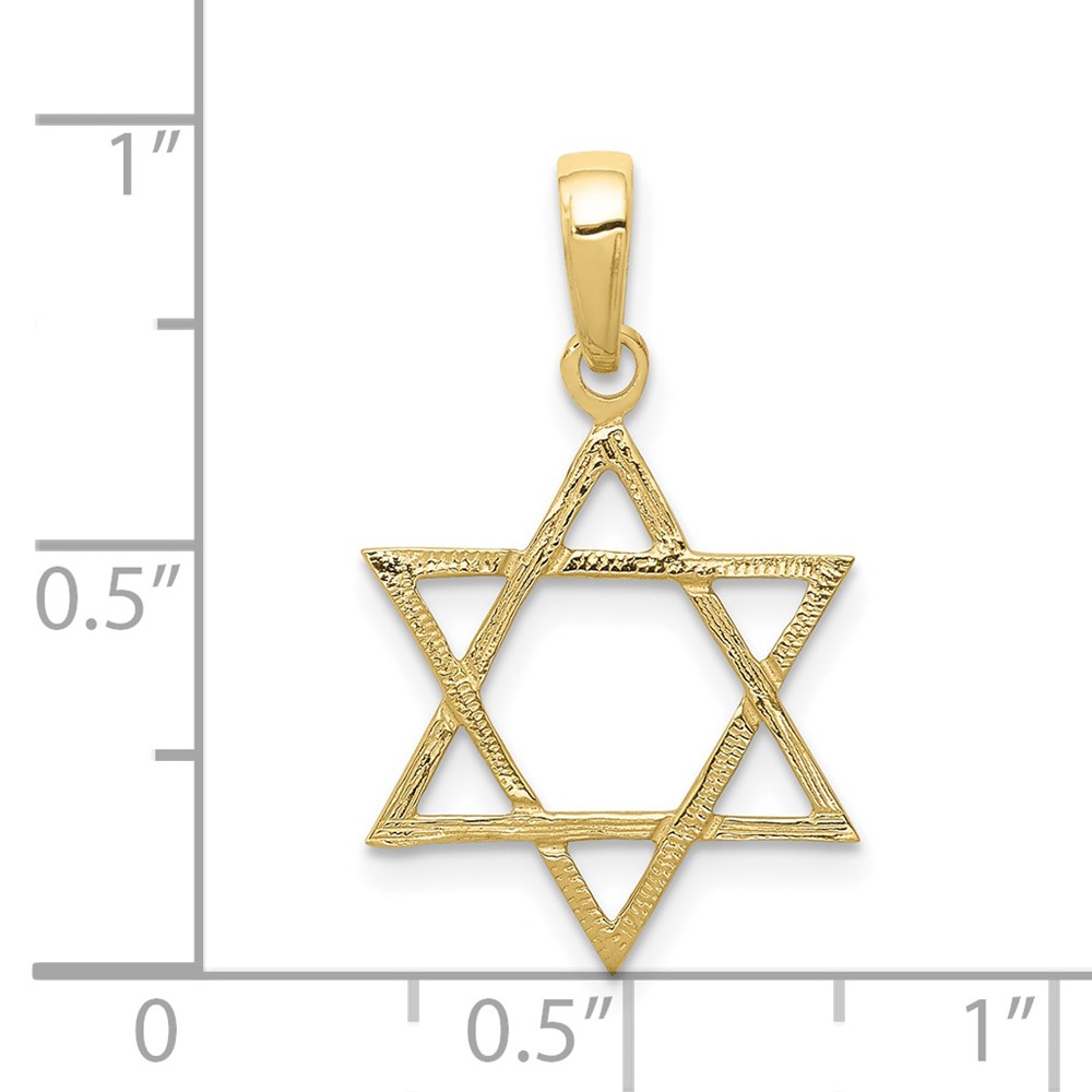 10K Star of David Pendant (10D3801)