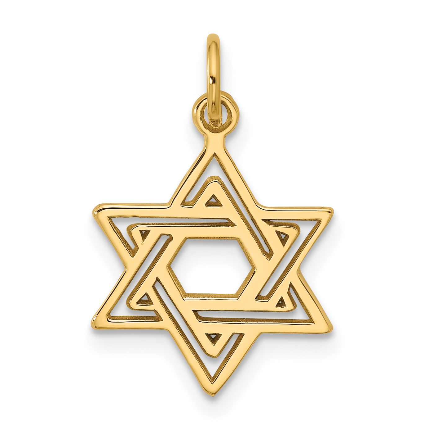 10k Jewish Star Charm (10D3802)