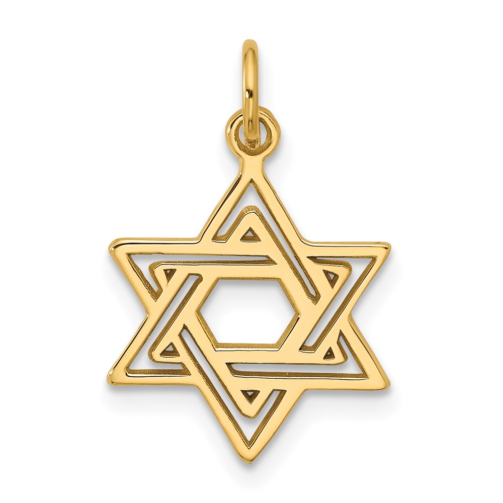 10k Jewish Star Charm (10D3802)