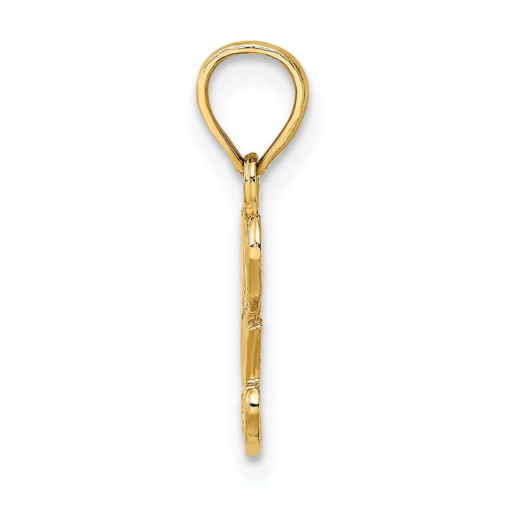 10K Polished and Textured I HEART YOU Charm (10D3868)