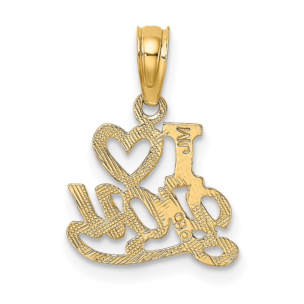 10K Polished and Textured I HEART YOU Charm (10D3868)