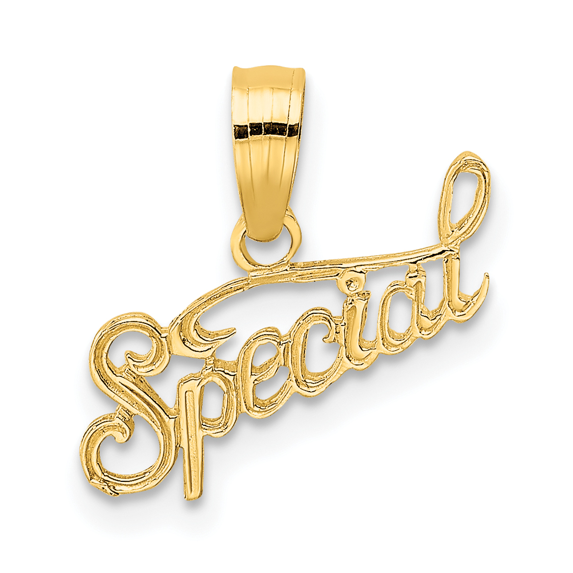 10K Polished and Textured SPECIAL Pendant (10D3881)