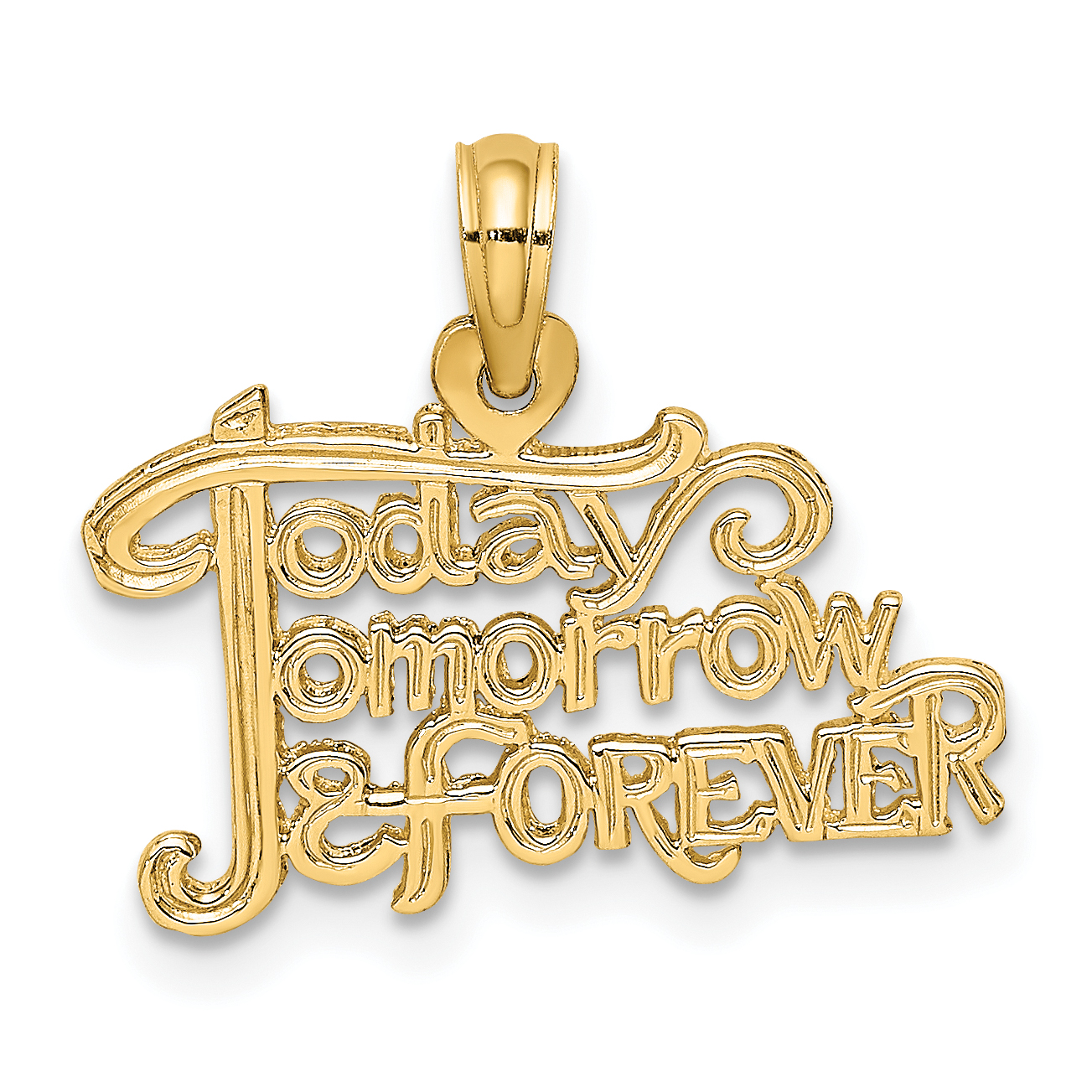 10K TODAY TOMORROW AND FOREVER Charm (10D3882)