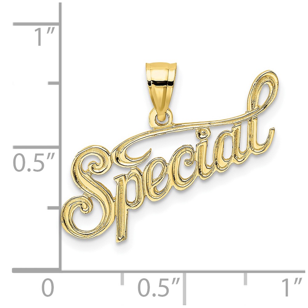 10K Polished and Textured SPECIAL Pendant (10D3886)