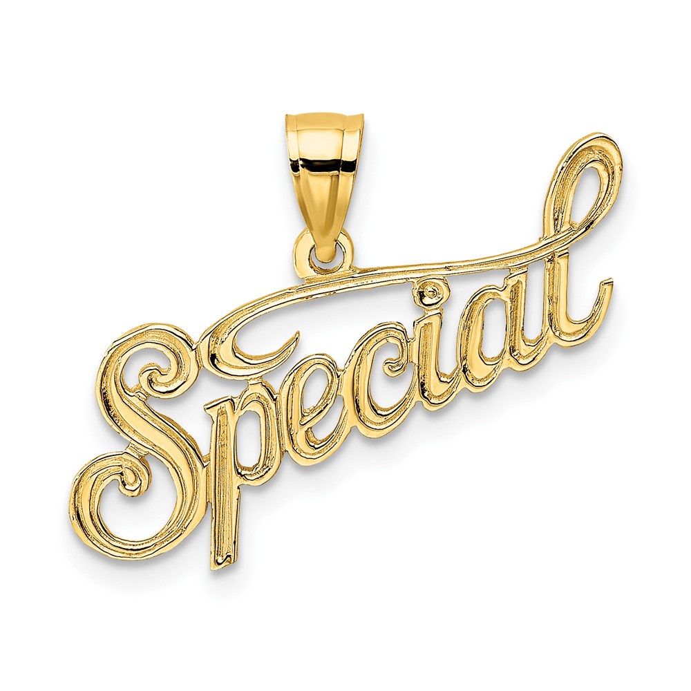 10K Polished and Textured SPECIAL Pendant (10D3886)