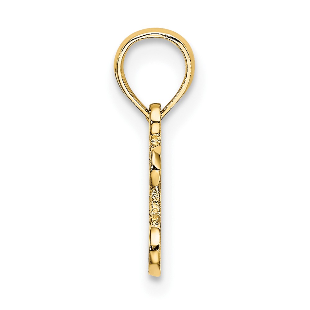 10K Polished / Textured I LOVE GOLD Charm (10D3900)