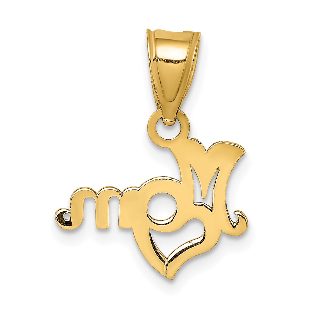 10K MOM With Heart Pendant (10D3938)