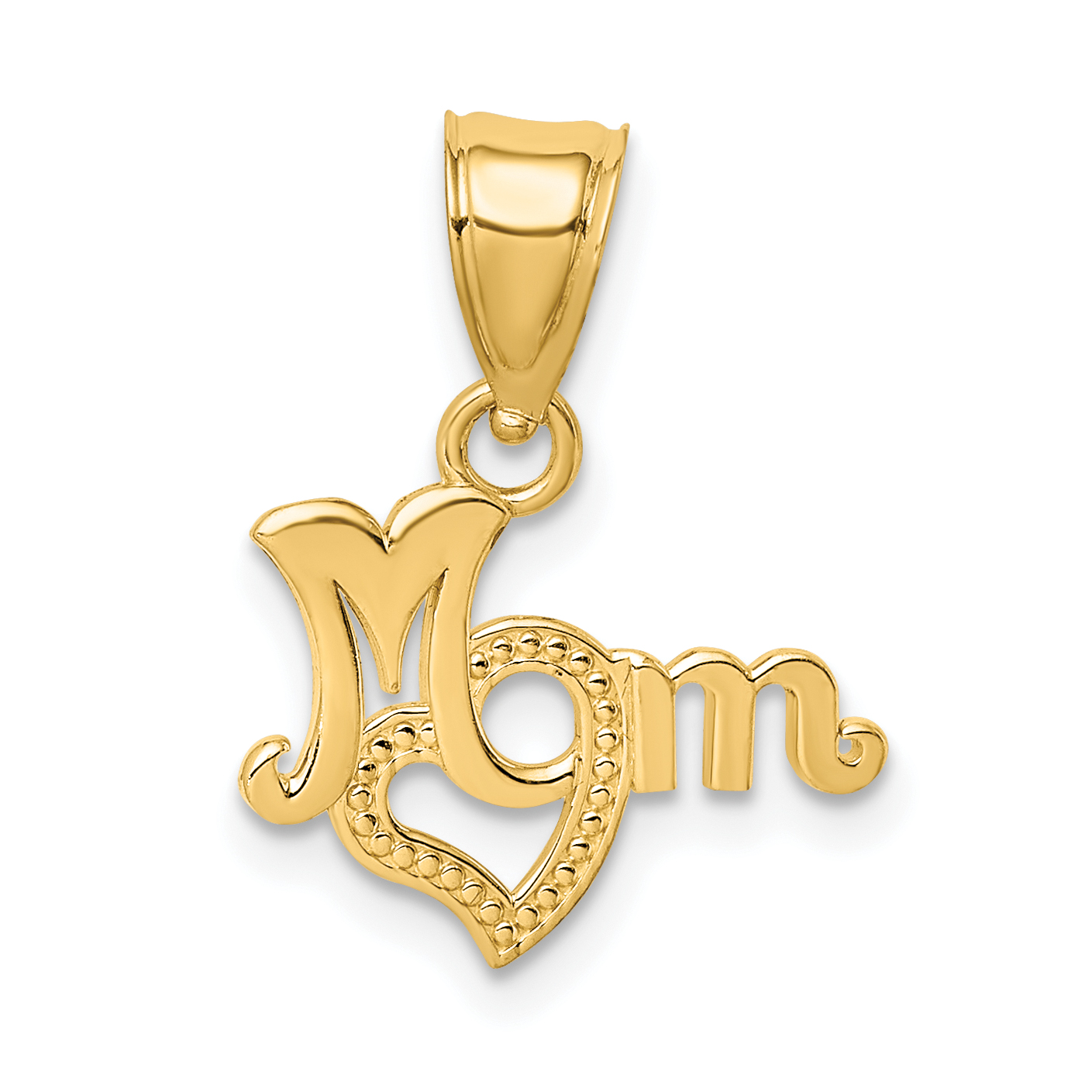 10K MOM With Heart Pendant (10D3938)