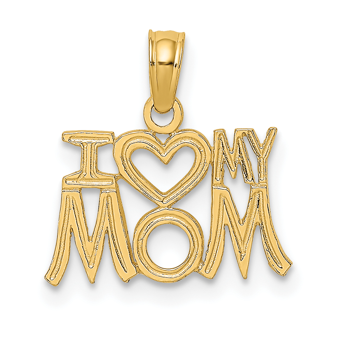 10K I HEART MY MOM Pendant (10D3939)