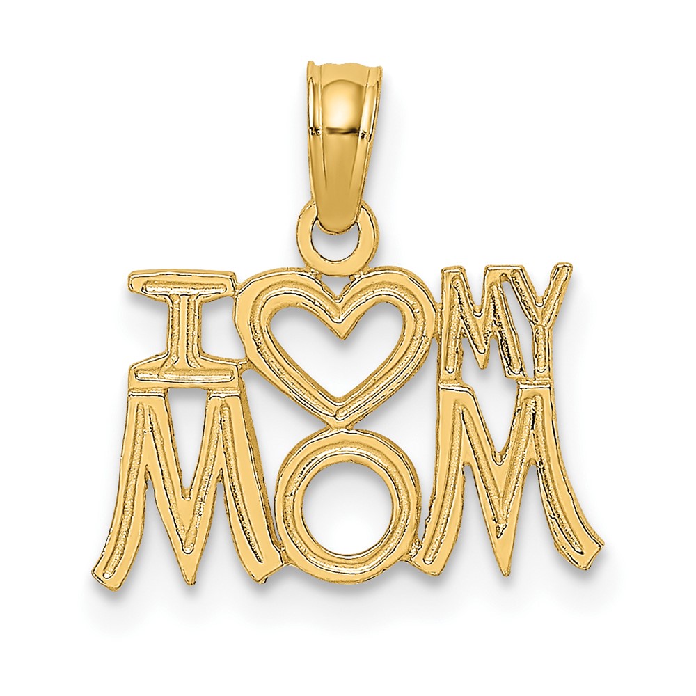 10K I HEART MY MOM Pendant (10D3939)