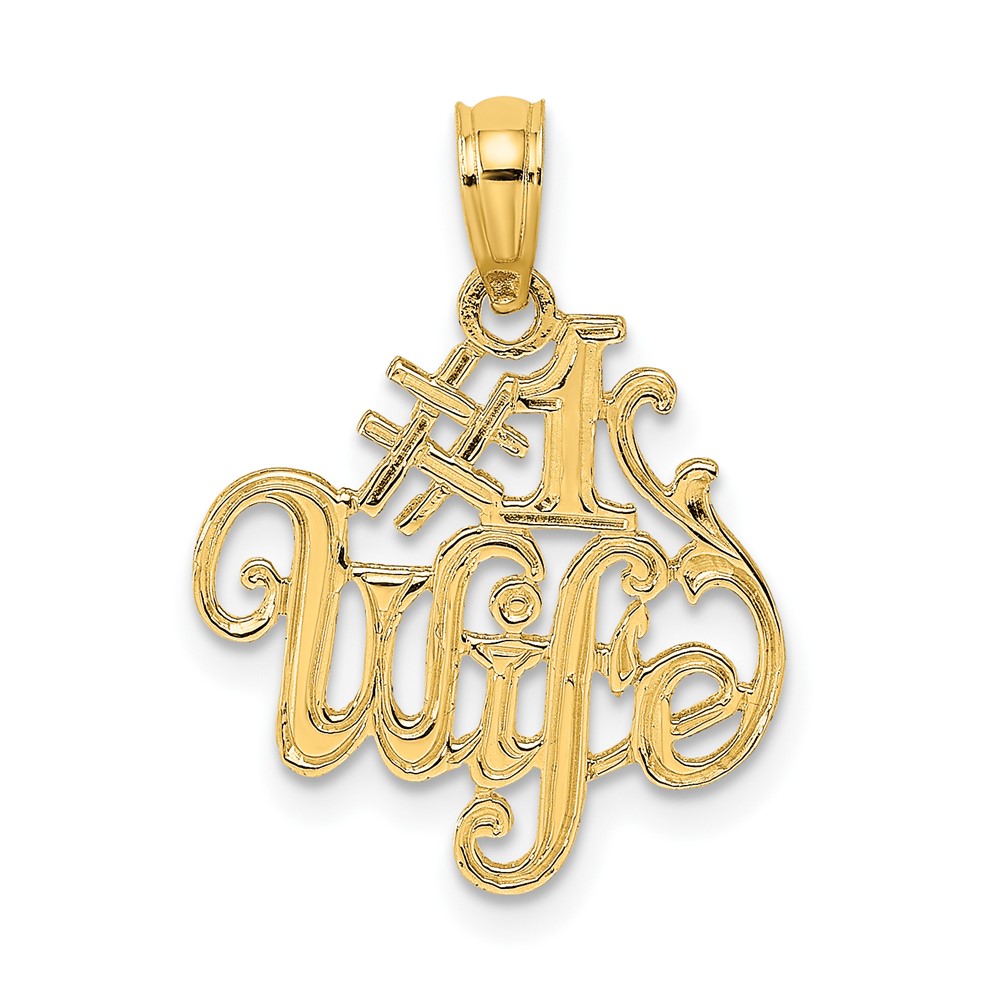 10K #1 WIFE Pendant (10D3969)