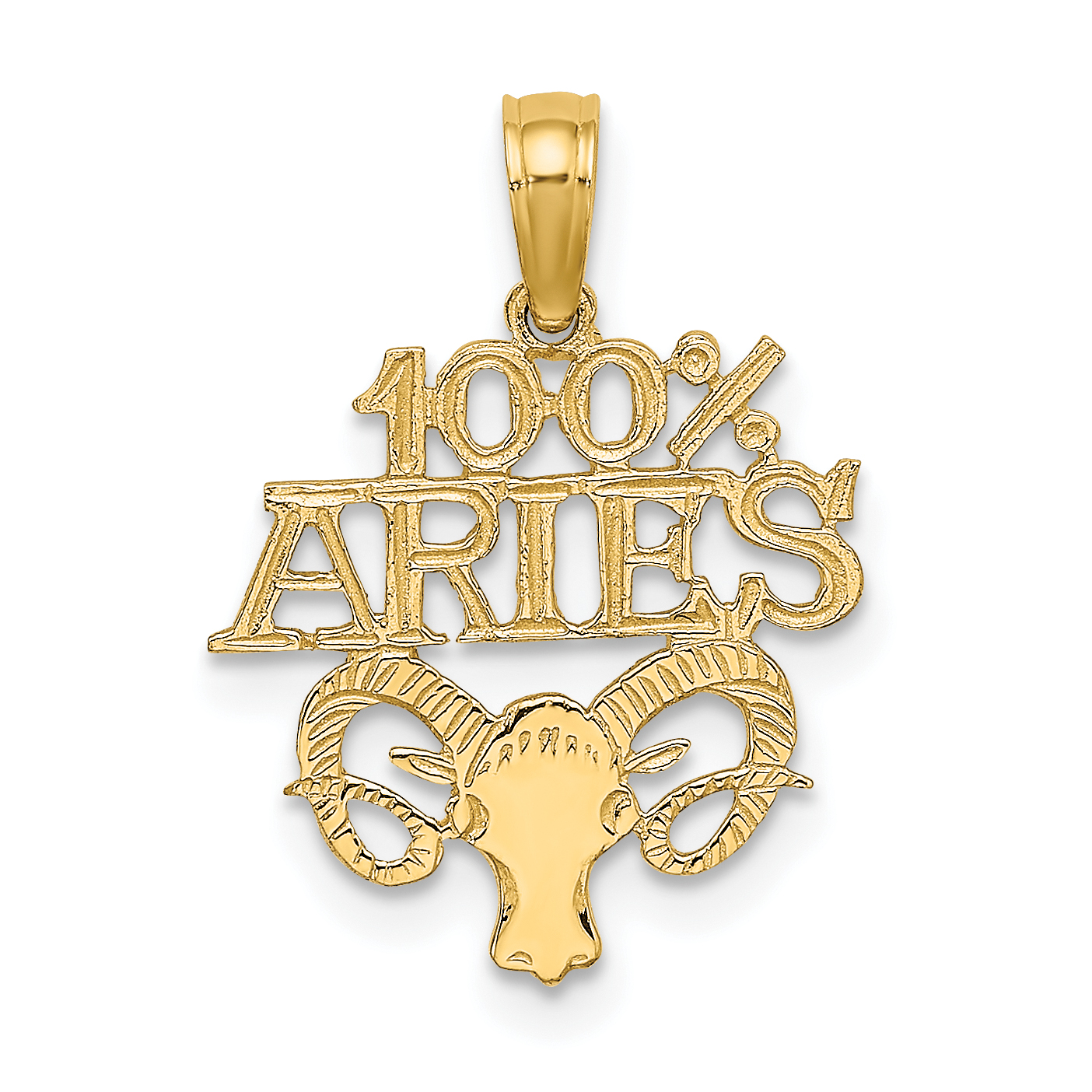 10K 100% ARIES Zodiac Charm (10D4054)
