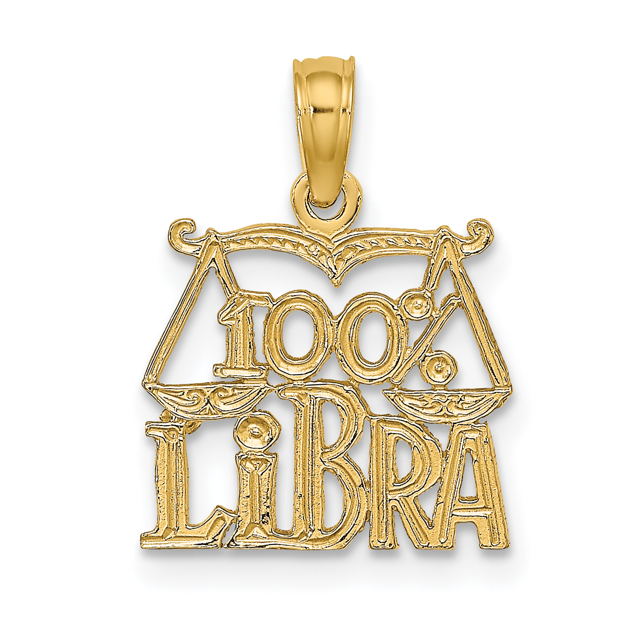 10K 100% LIBRA Zodiac Charm (10D4060)