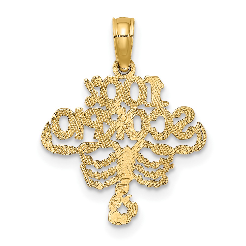 10K 100% SCORPIO Zodiac Charm (10D4061)