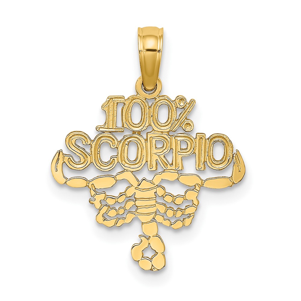10K 100% SCORPIO Zodiac Charm (10D4061)