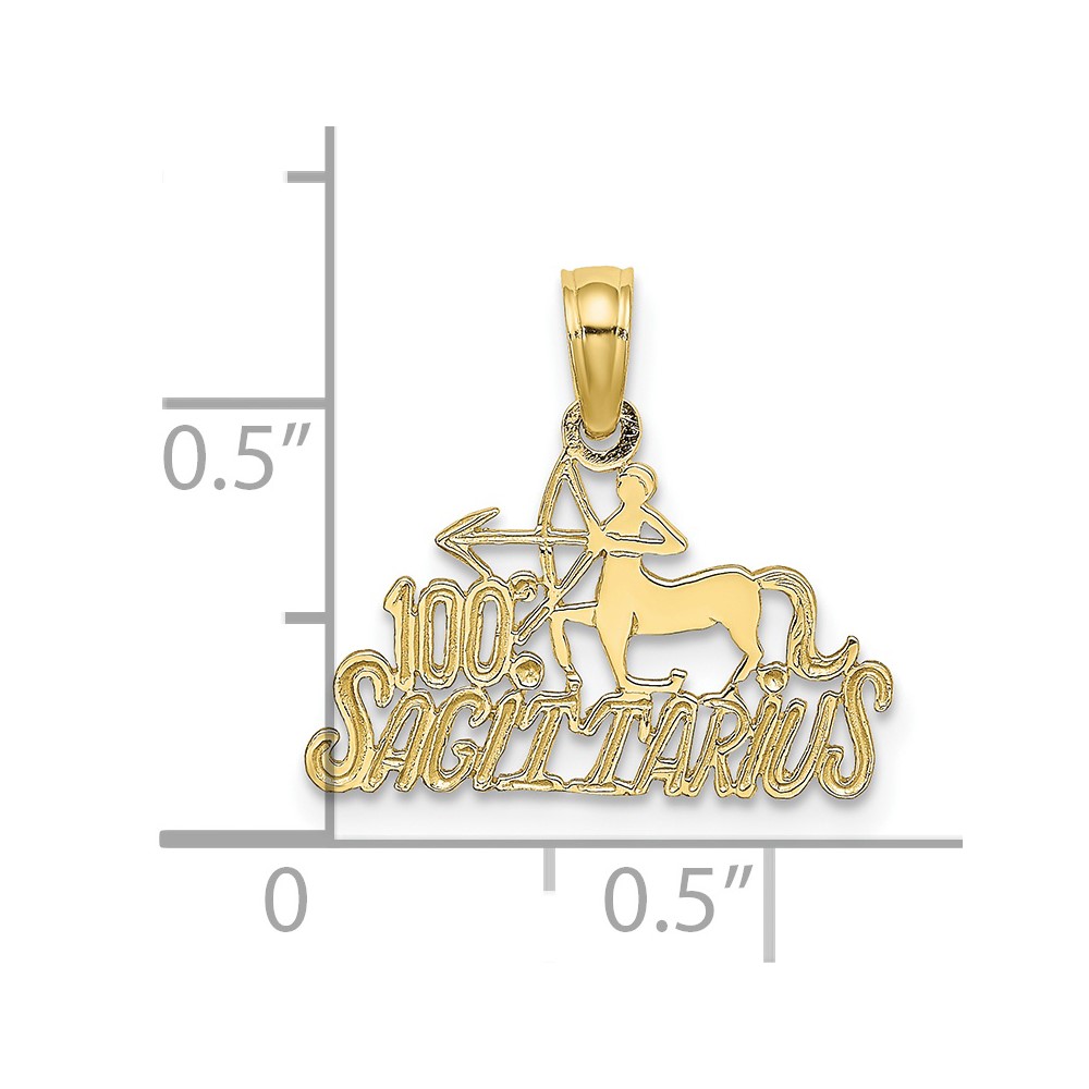 10K 100% SAGITTARIUS Zodiac Charm (10D4062)