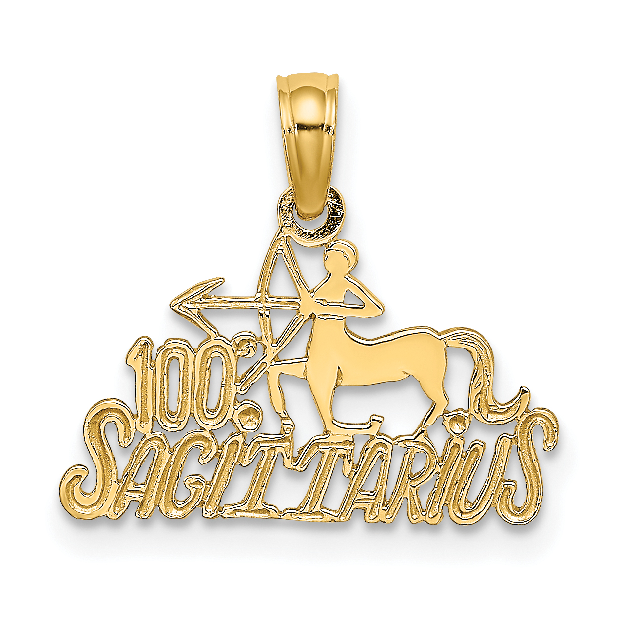 10K 100% SAGITTARIUS Zodiac Charm (10D4062)
