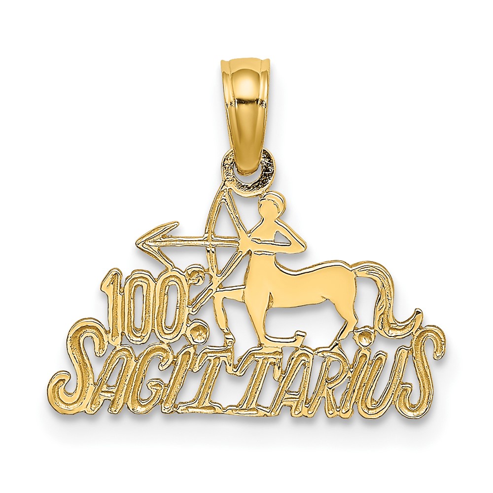 10K 100% SAGITTARIUS Zodiac Charm (10D4062)