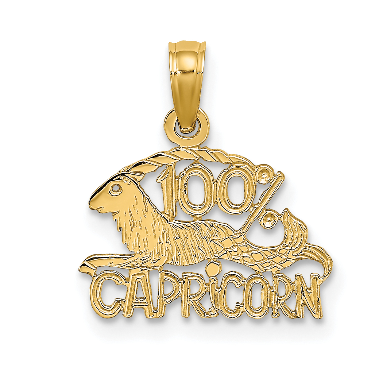 10K 100% CAPRICORN Zodiac Charm (10D4063)