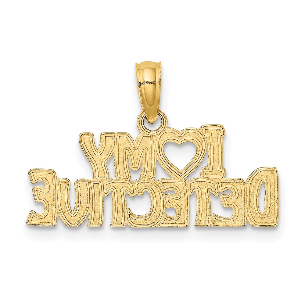 10K I HEART MY DETECTIVE Charm (10D4076)