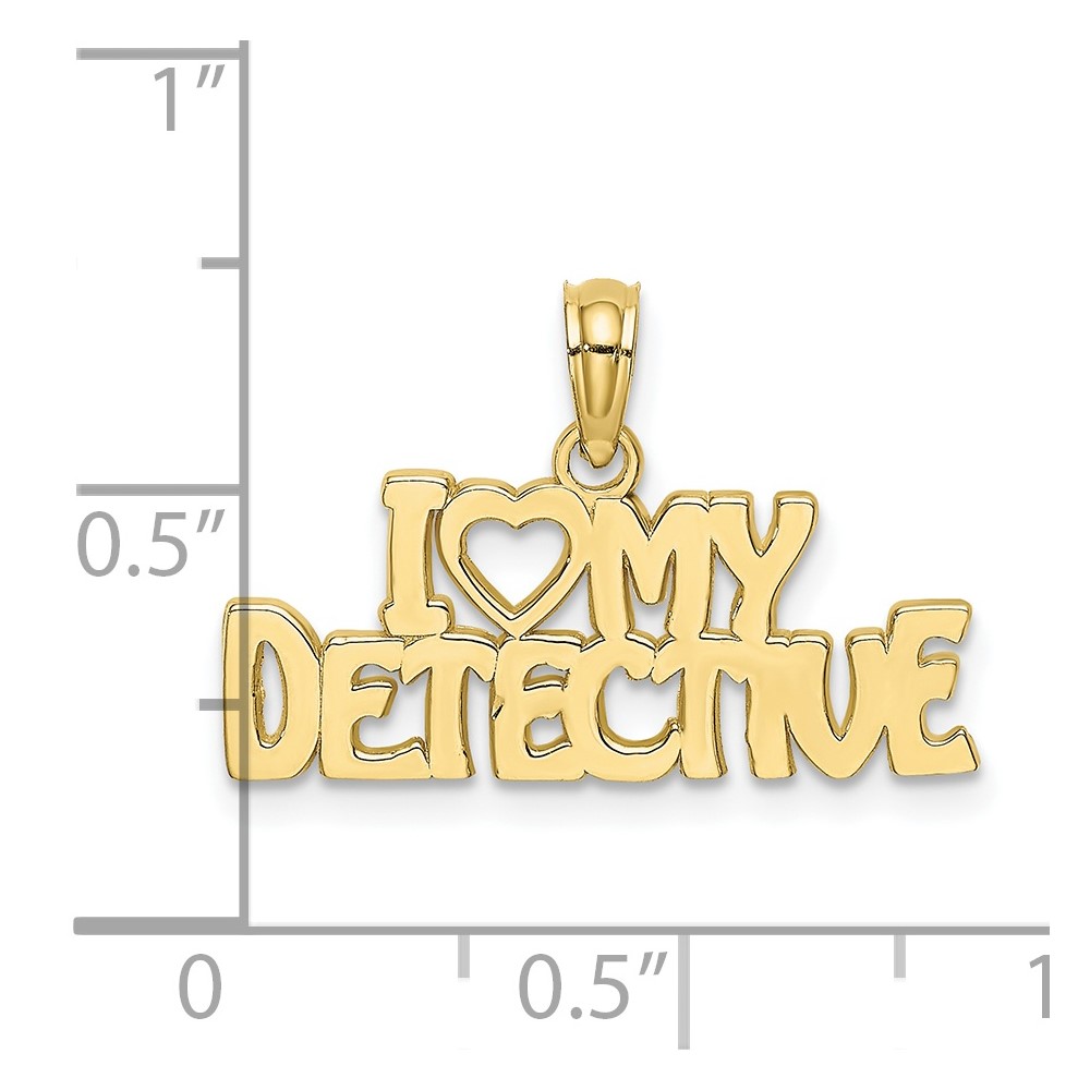 10K I HEART MY DETECTIVE Charm (10D4076)