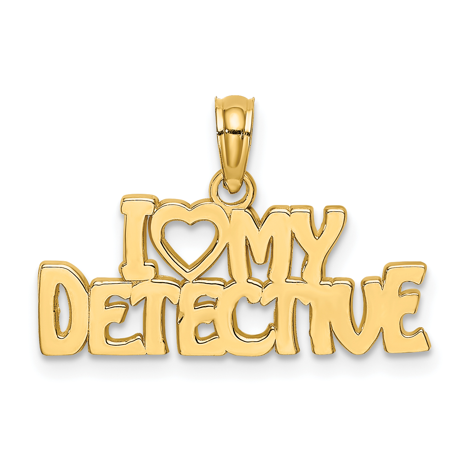 10K I HEART MY DETECTIVE Charm (10D4076)