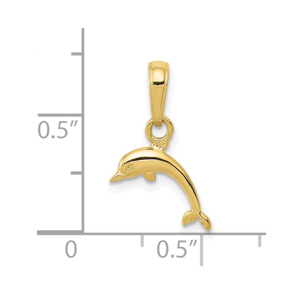 10K Mini Dolphin Pendant (10D4121)