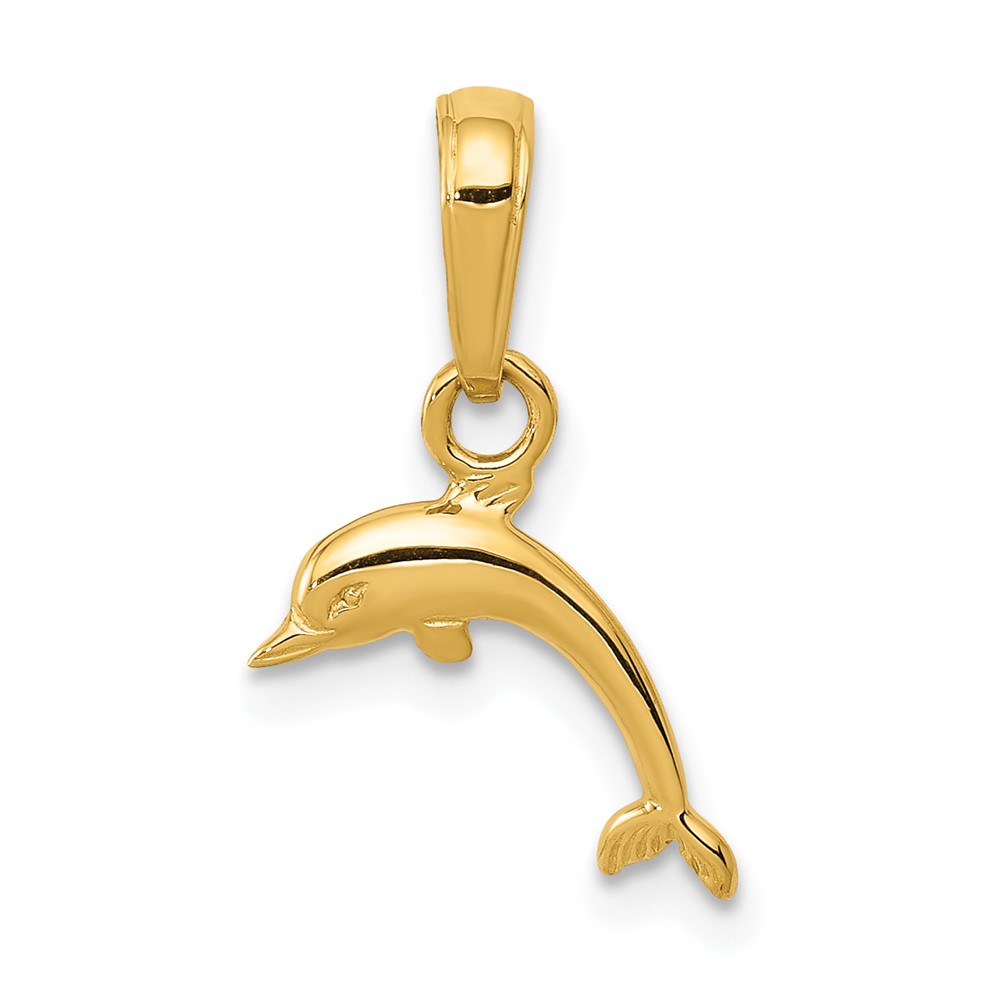 10K Mini Dolphin Pendant (10D4121)