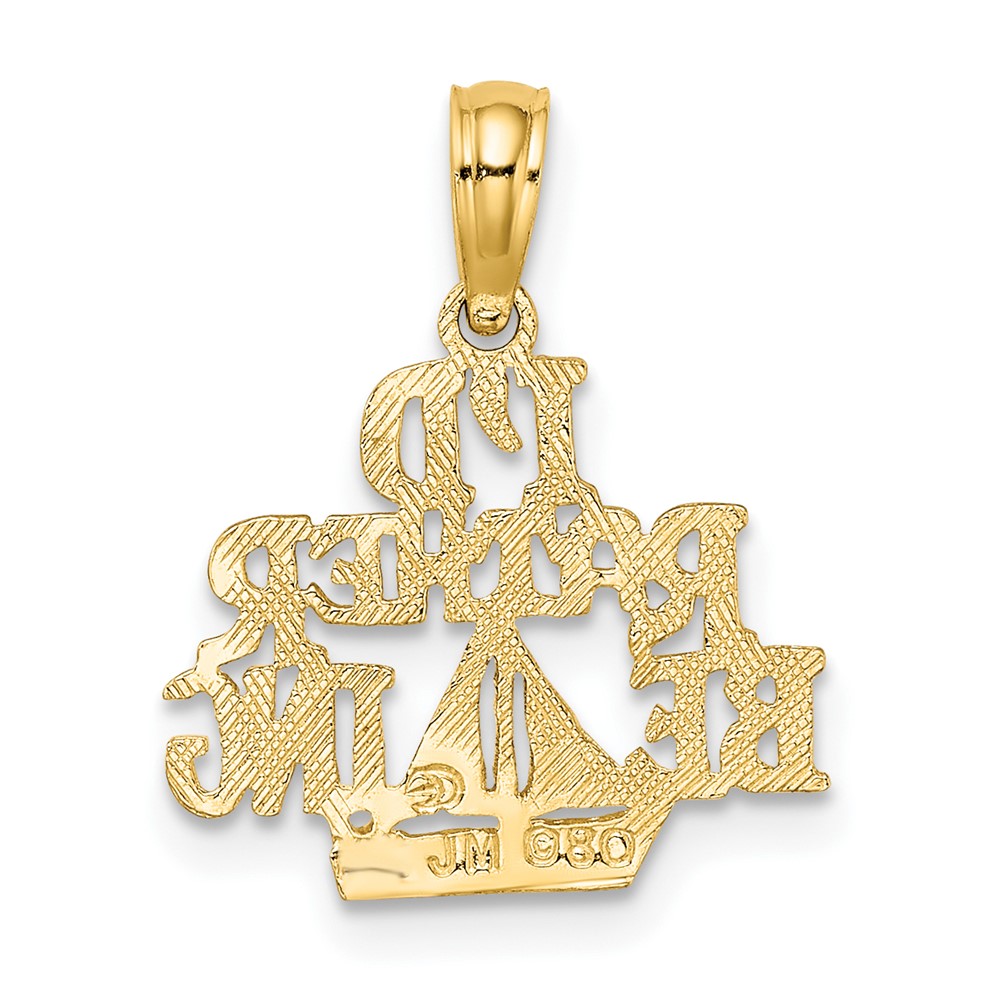 10K I'D RATHER BE SAILING Charm (10D4150)