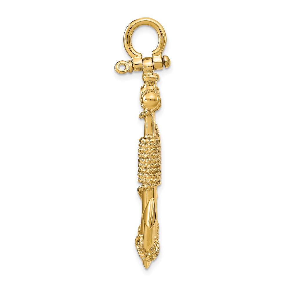 10K 3-D Solid Anchor with Rope Pendant (10D4166)