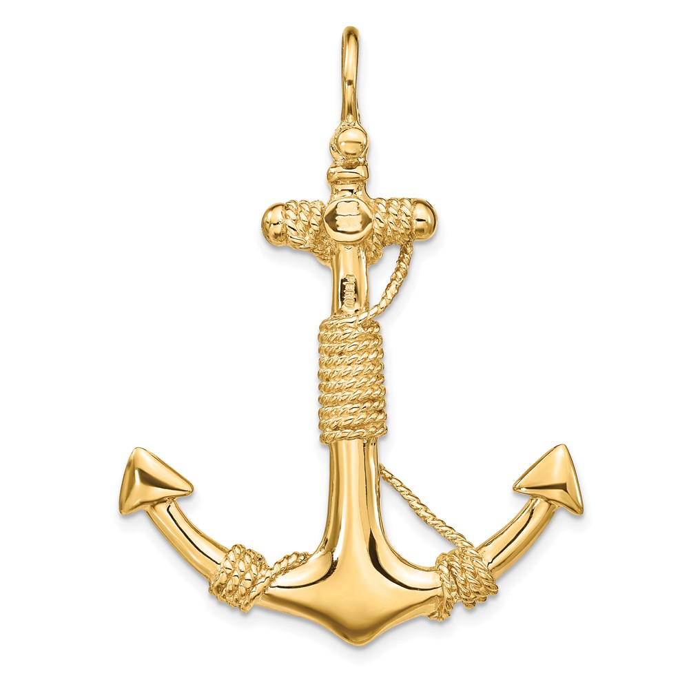 10K 3-D Solid Anchor with Rope Pendant (10D4166)