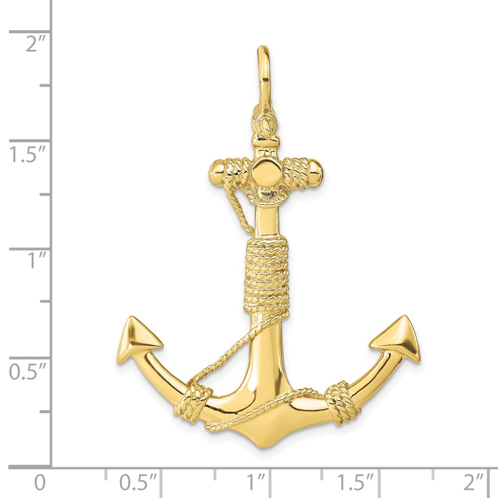 10K 3-D Solid Anchor with Rope Pendant (10D4166)