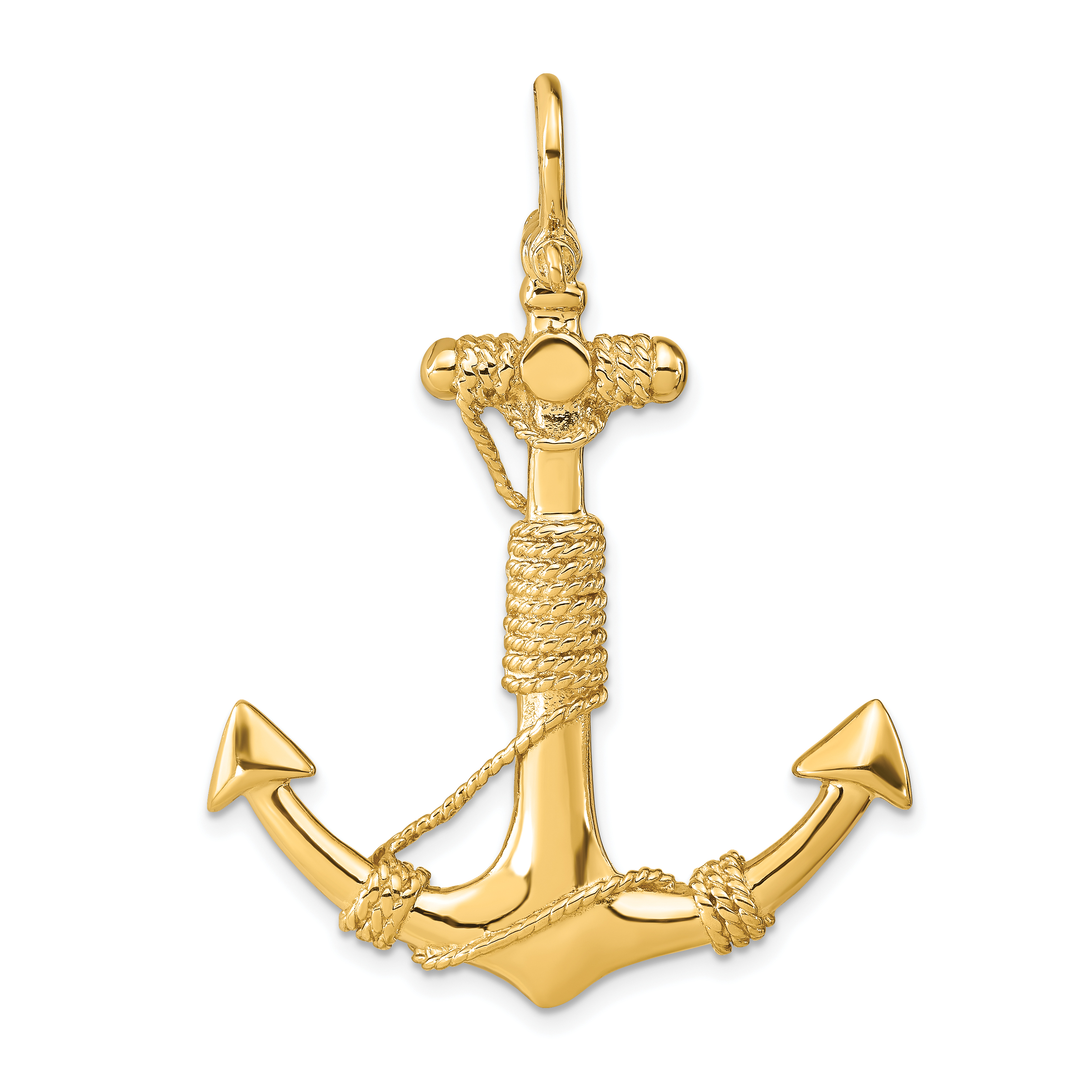 10K 3-D Solid Anchor with Rope Pendant (10D4166)