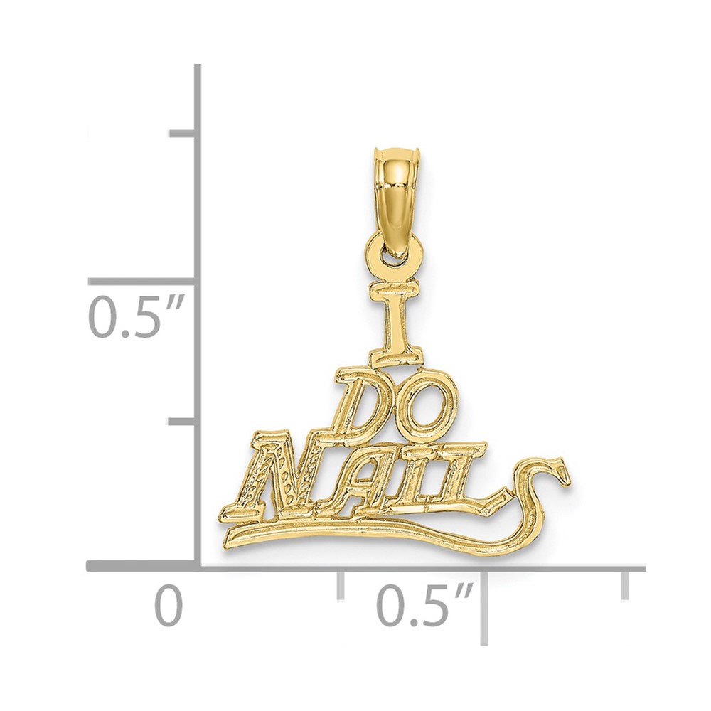 10K I DO NAILS Charm (10D4173)