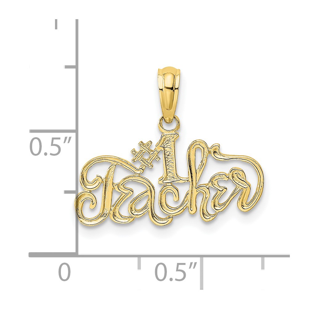 10K #1 TEACHER Charm (10D4179)