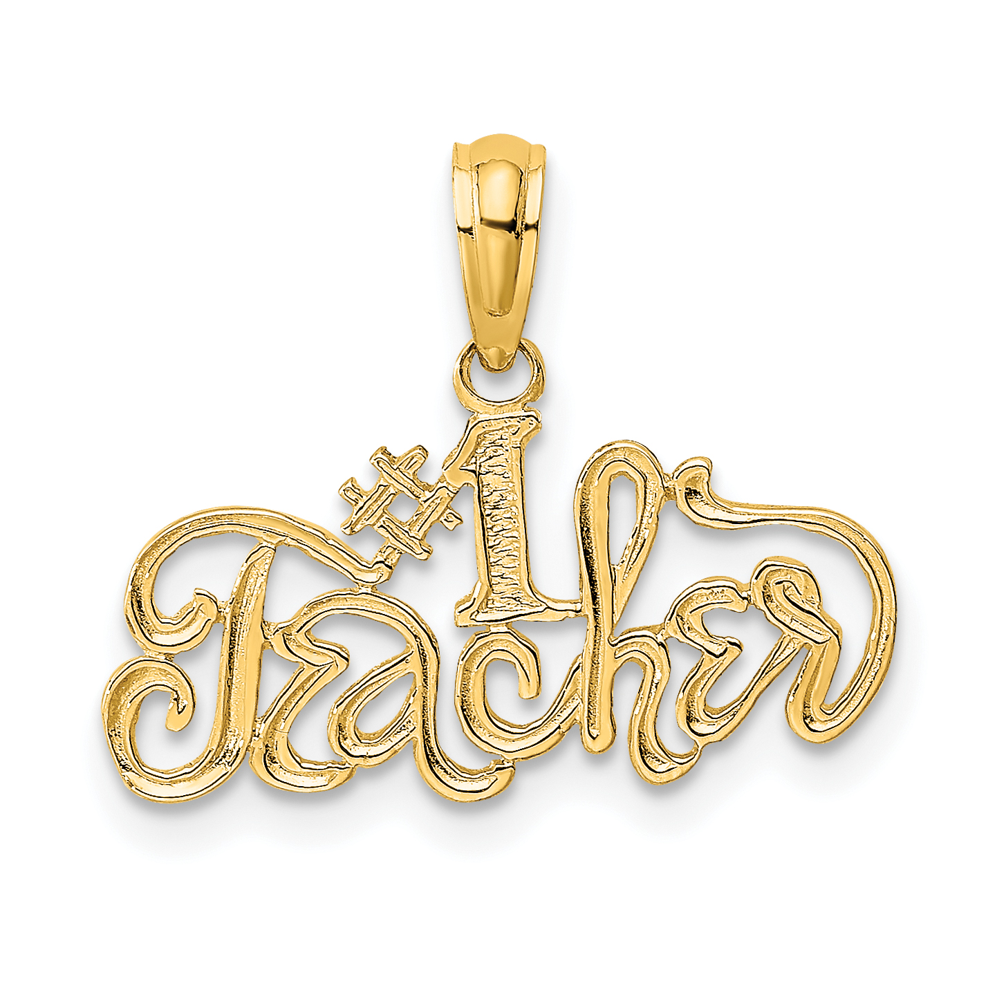 10K #1 TEACHER Charm (10D4179)
