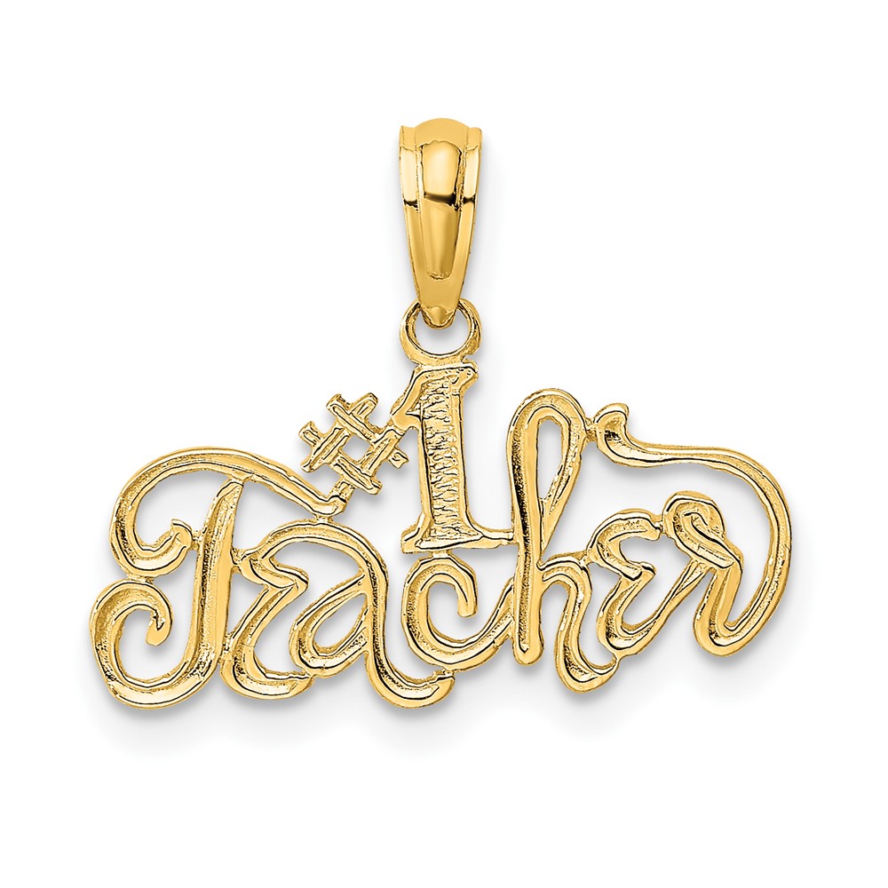 10K #1 TEACHER Charm (10D4179)