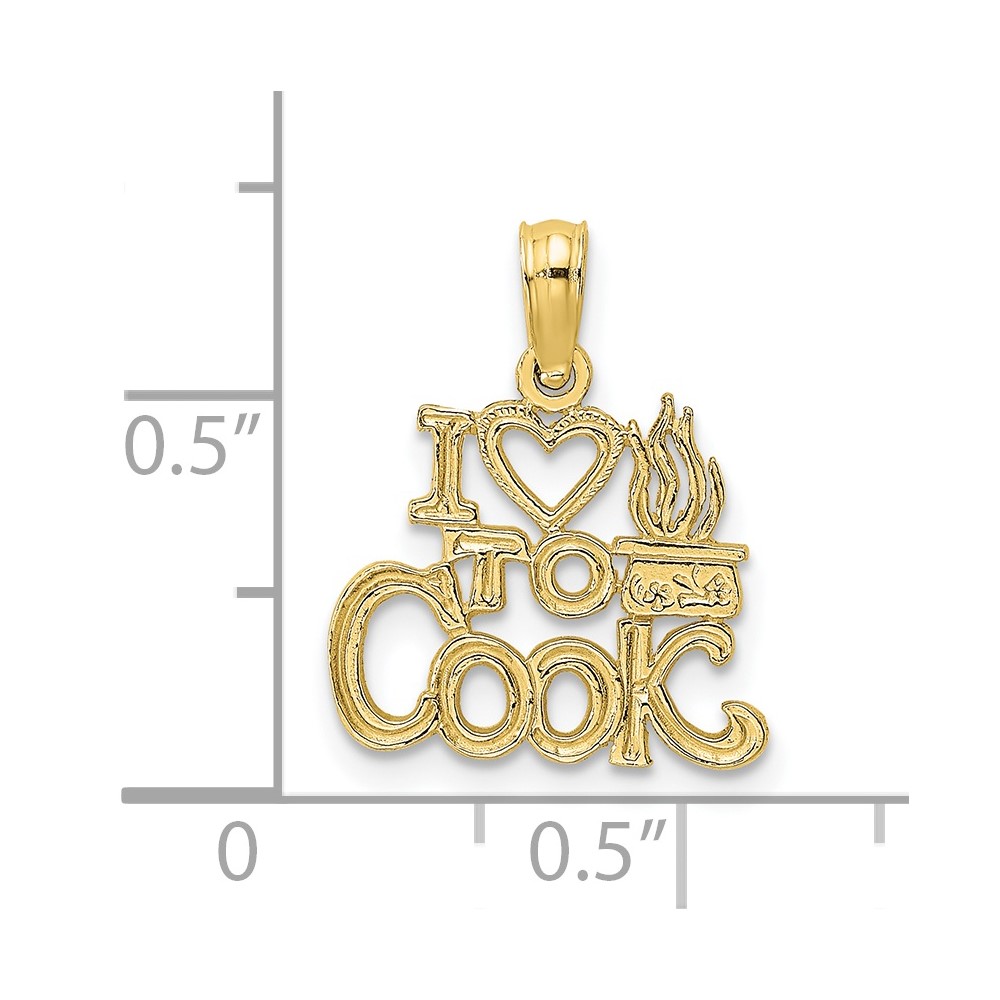 10K I HEART TO COOK Charm (10D4182)