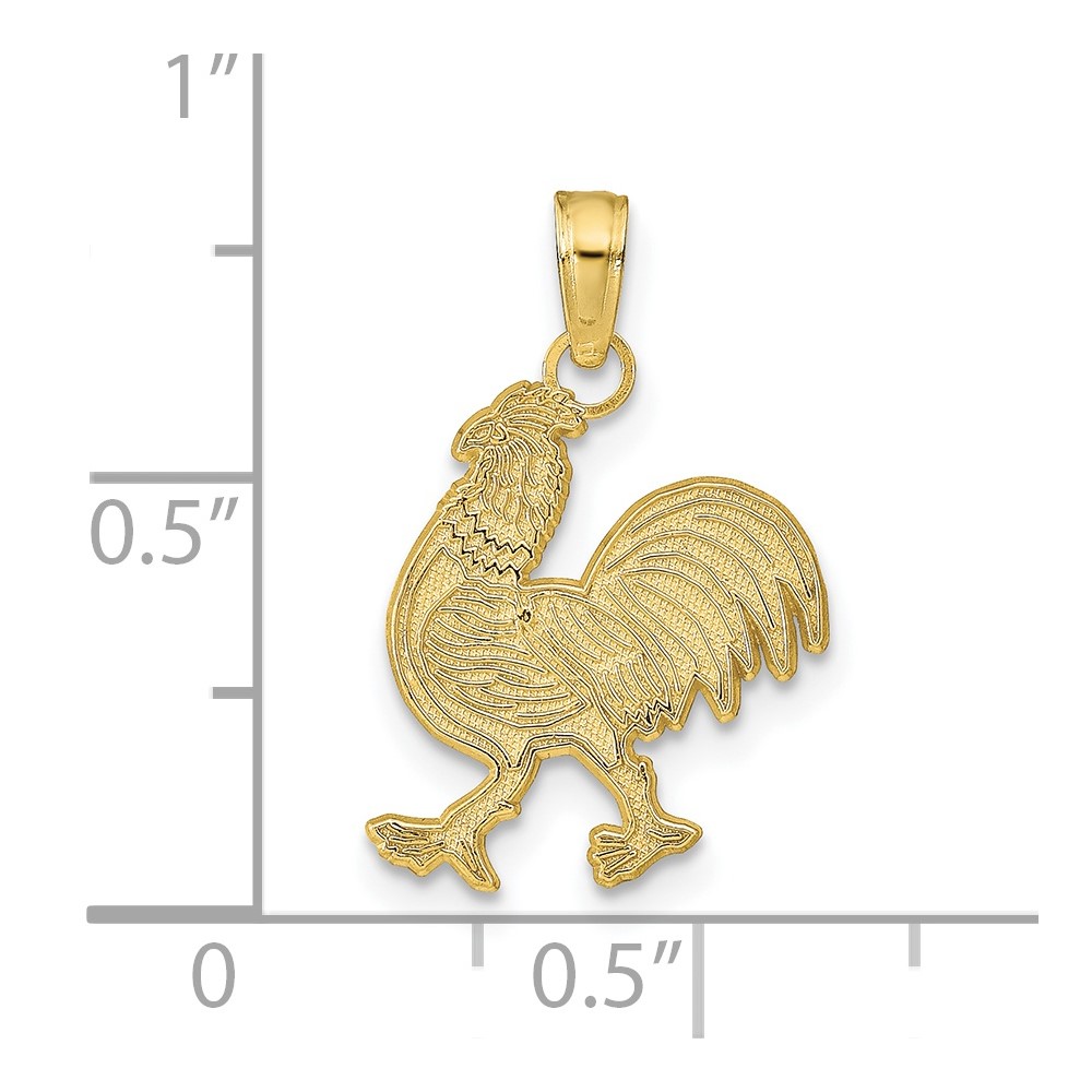 10K Rooster Pendant (10D4222)